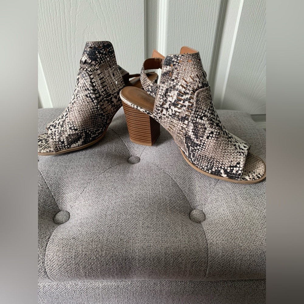 Snake Print Booties